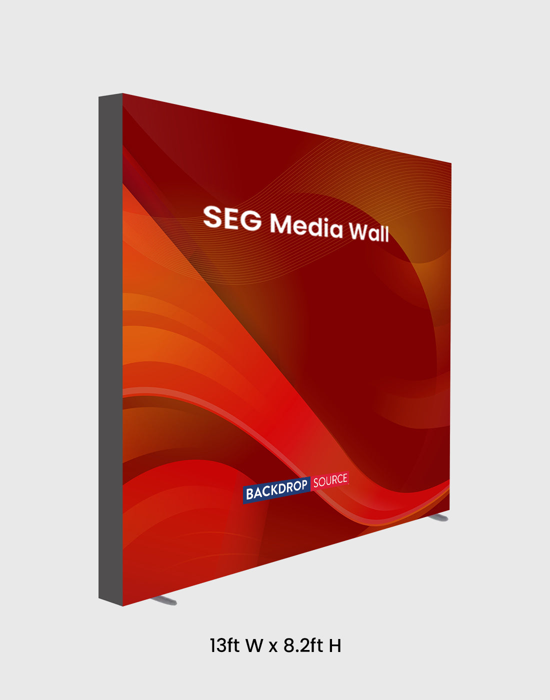 SEG Fabric Media Wall - 13ft W x 8.2ft H