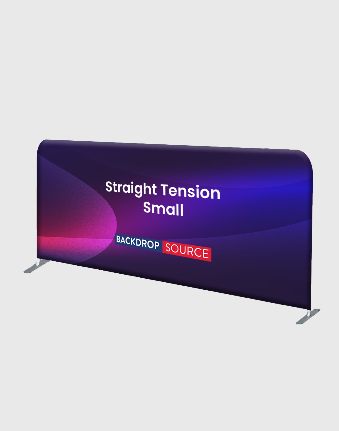 Small Portable Straight Fabric Backdrop - 10ft W x 3ft H
