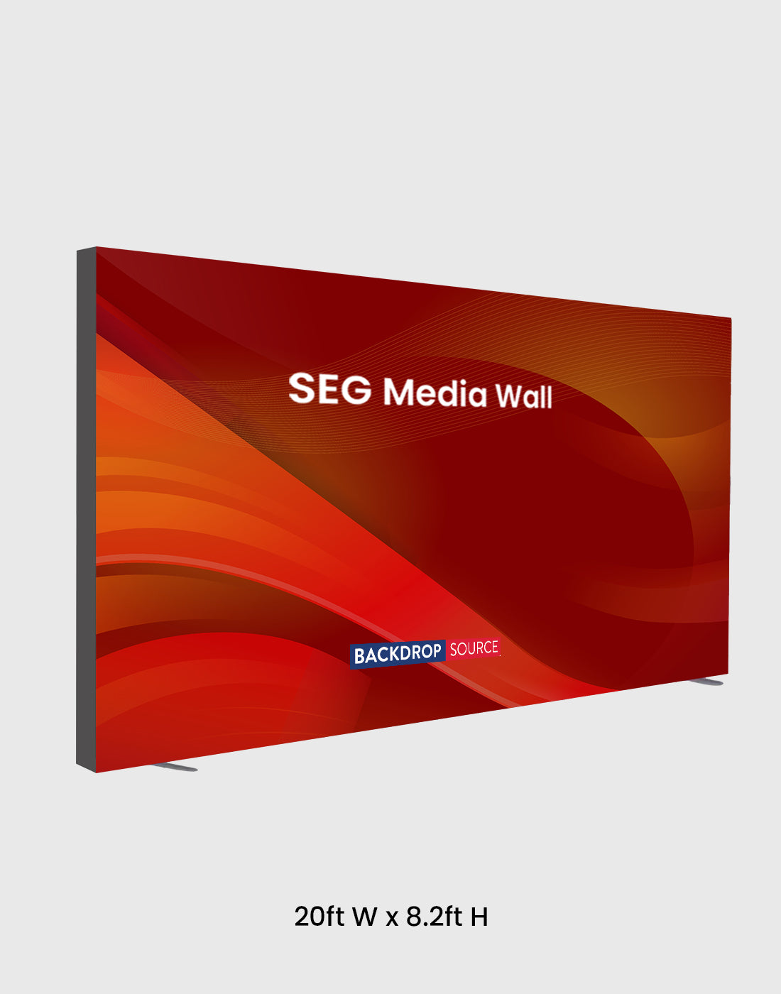 SEG Fabric Media Wall - 20ft Wide