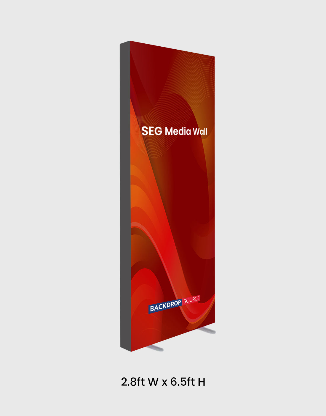 SEG Fabric Media Wall - 2.8ft W x 6.5ft H
