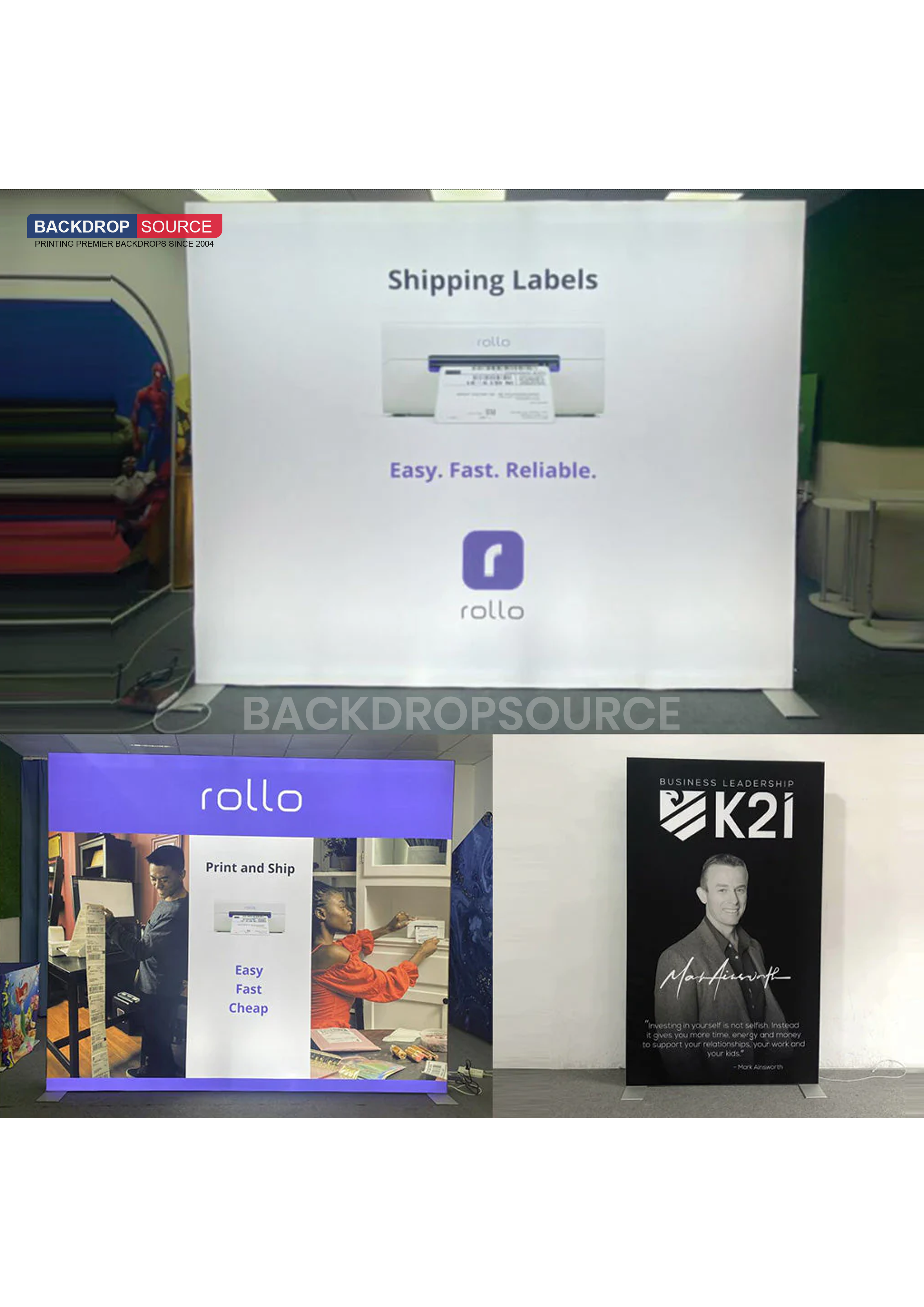 SEG Fabric LED Light Box Display - 2.8ft W x 6.5ft H