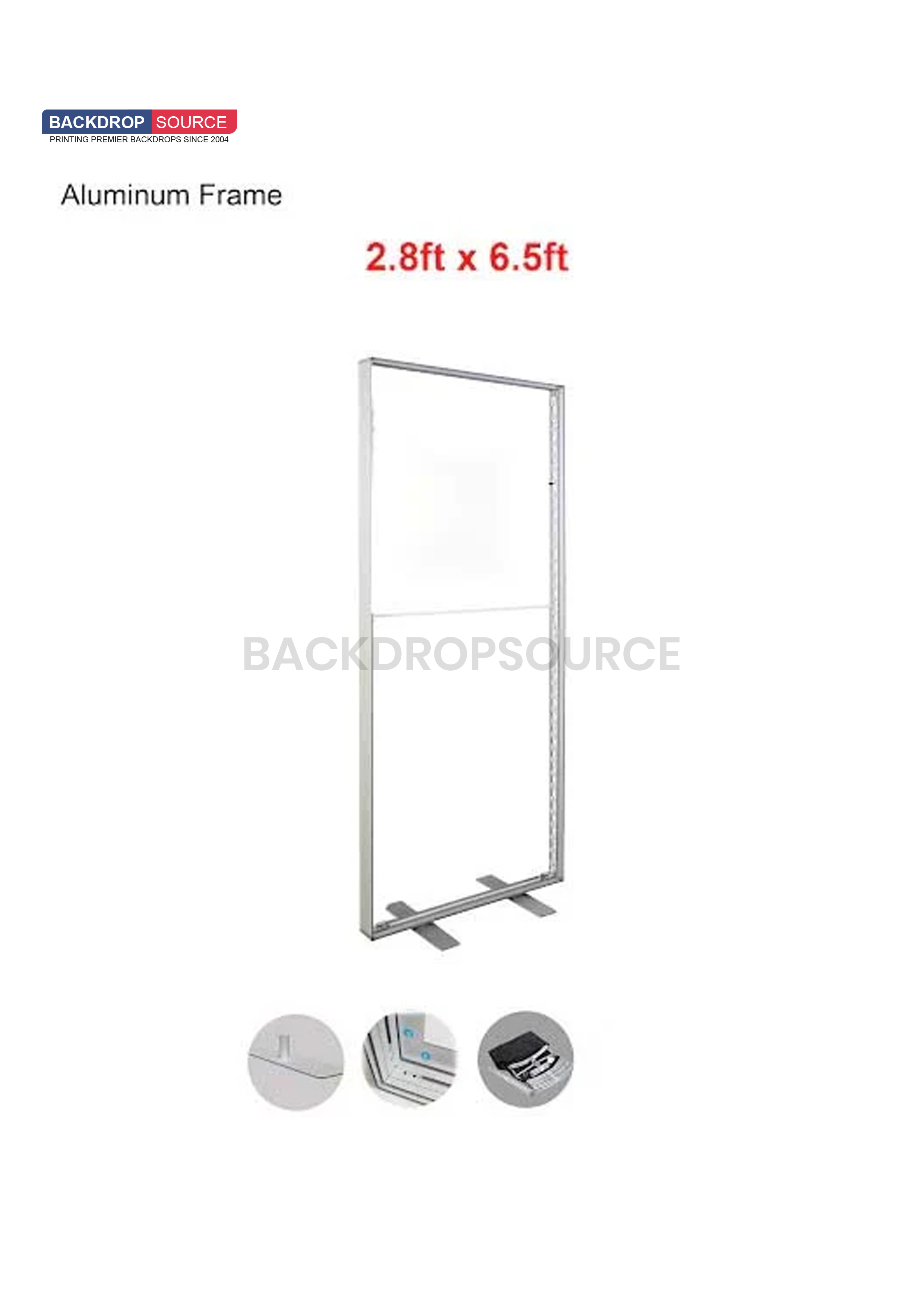 SEG Fabric LED Light Box Display - 2.8ft W x 6.5ft H