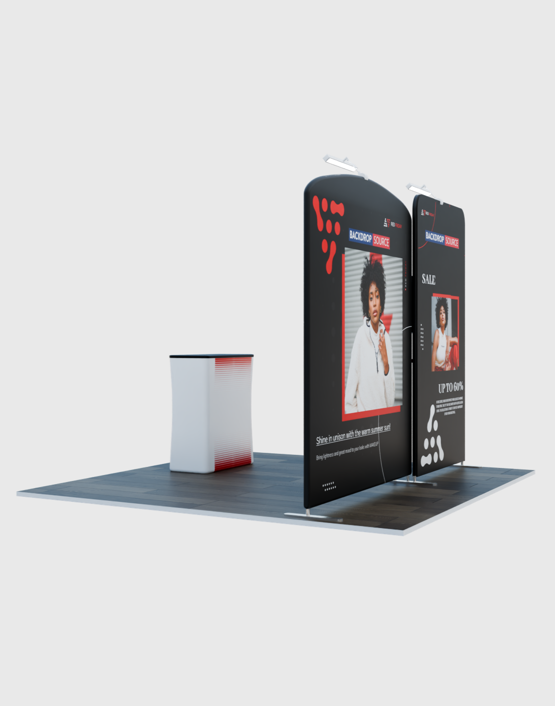 Portable Exhibit Display 10ft x 10ft - Model 2