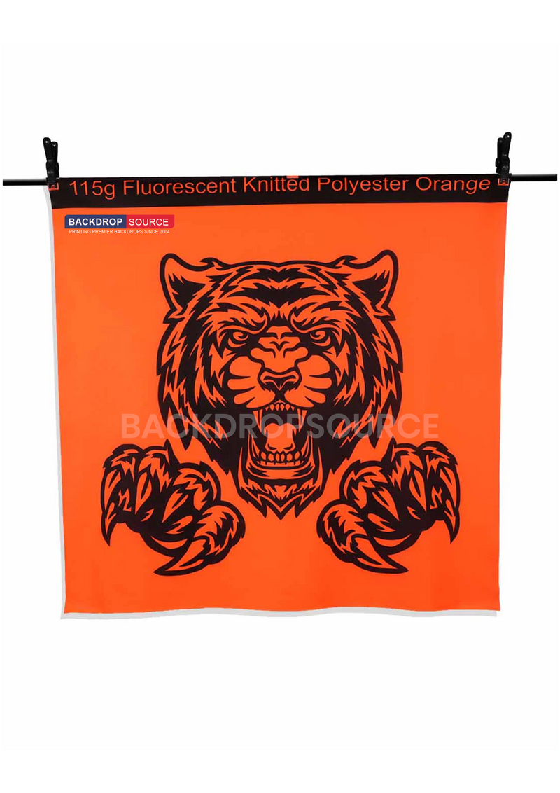 Impression sur tissu polyester tricoté fluorescent