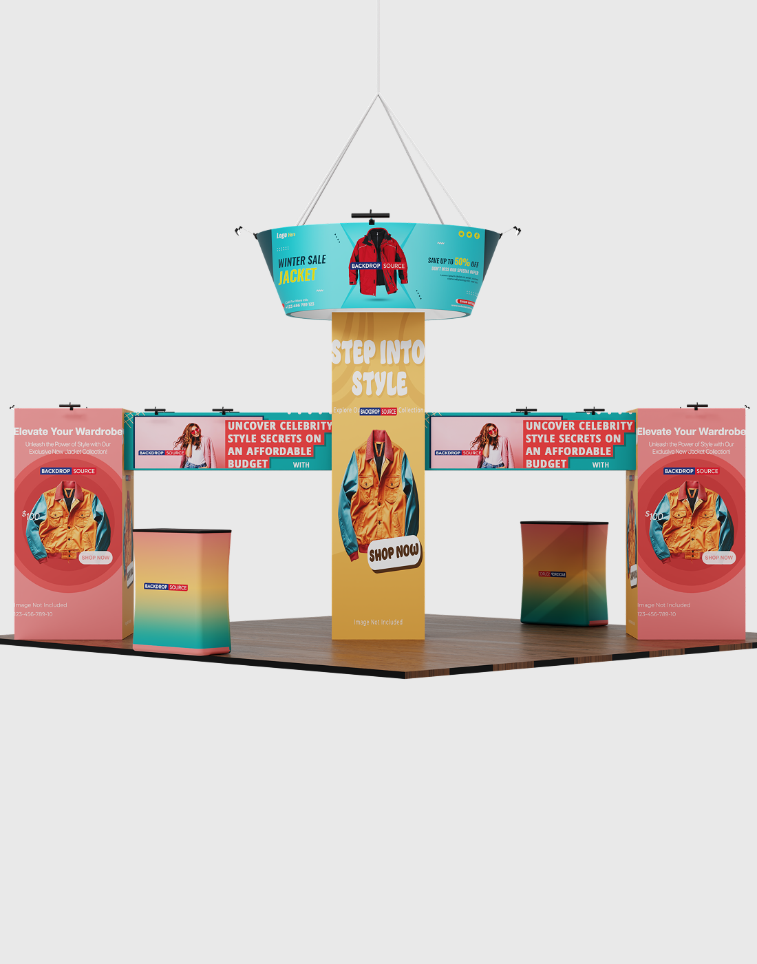 Modular Booth Kits 20ft x 20ft - Model 8