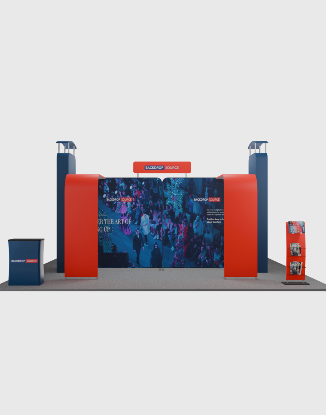 Modular Booth Kits 20ft x 20ft - Model 04