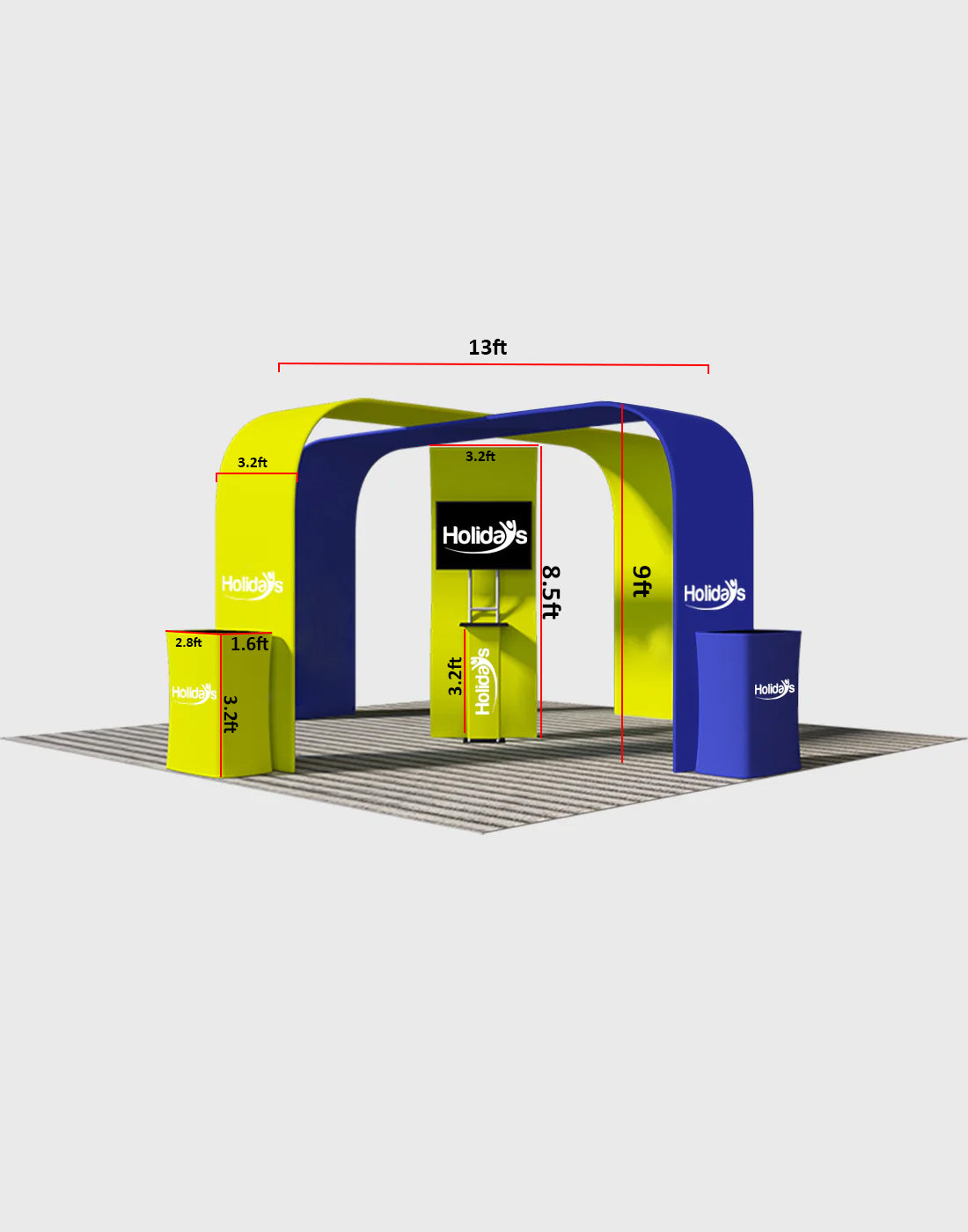 Modular Booth Kits 20ft x 20ft - Model 05