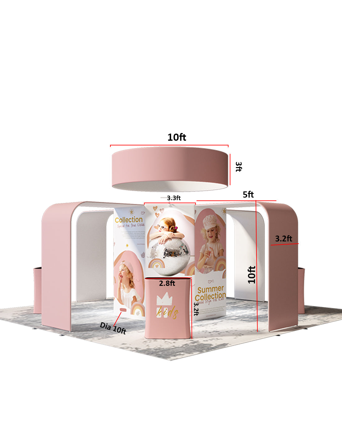 Modular Booth Kits 20ft x 20ft - Model 06