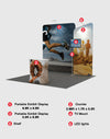 Portable Exhibit Display 10ft x 10ft - Model 3