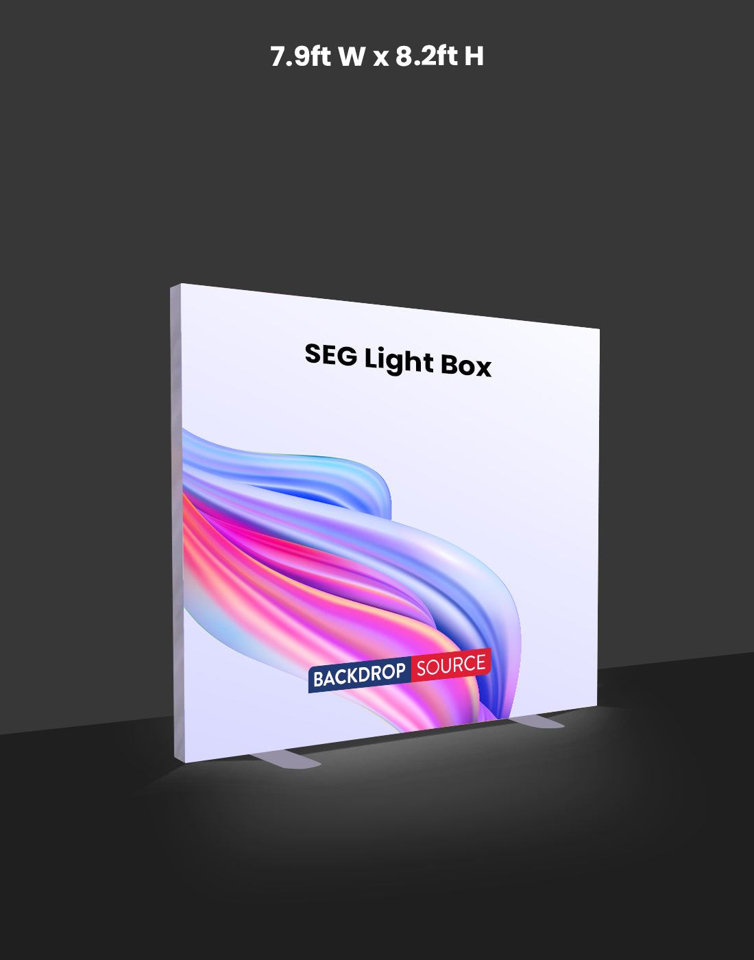 SEG Fabric LED Light Box Display - 7.9ft W x 8.2ft H