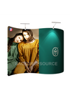S Shape Wave Tension Fabric Media Wall Display