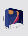 Square Arch Trade Show Booth with Built-In Shelf