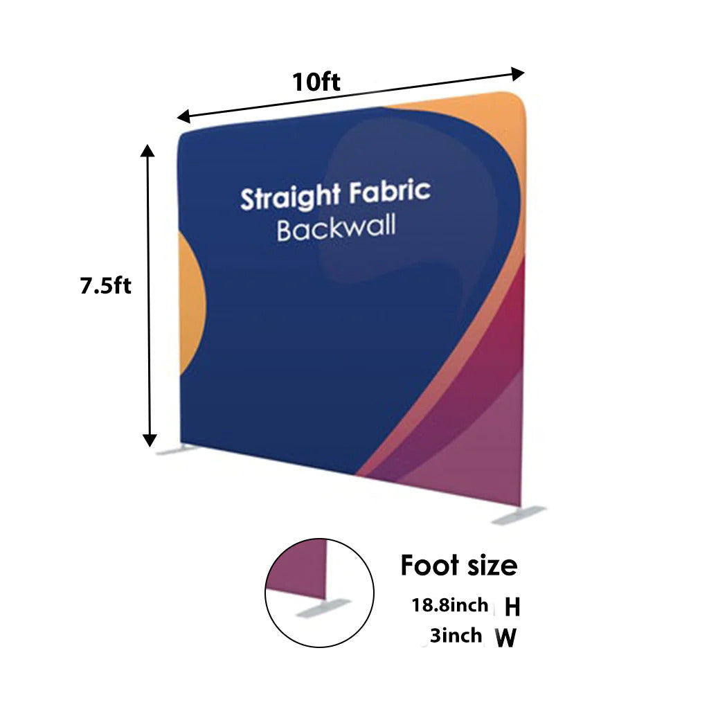 10ft x 10ft Straight Exhibit Pro 3-in-1 Display Kit with Illume Lights