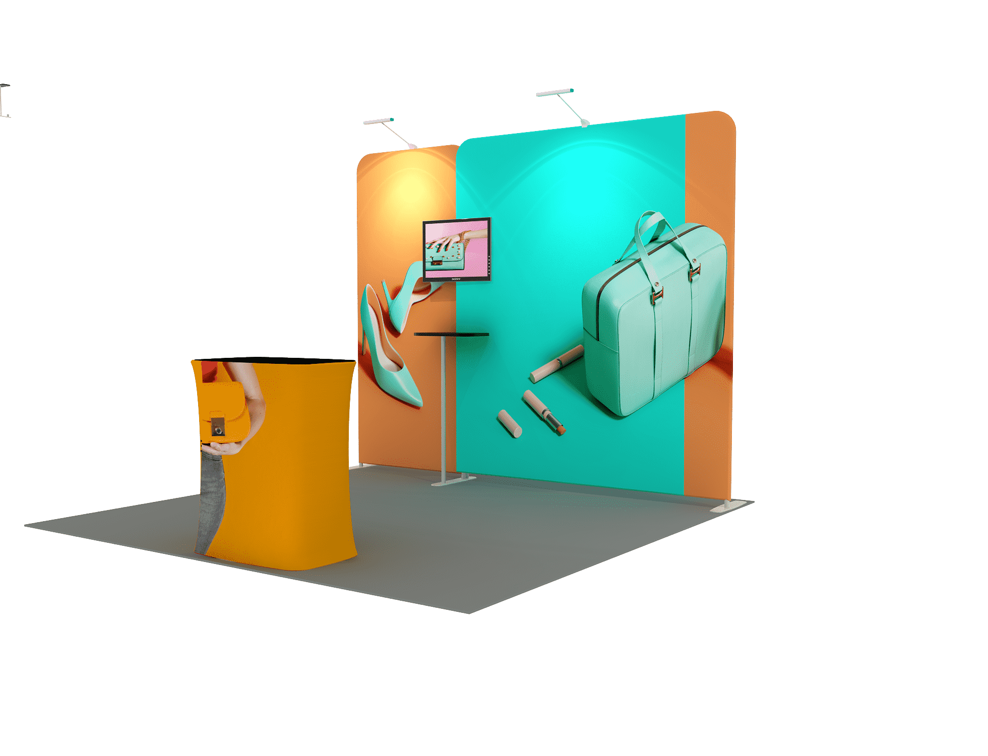 Portable Exhibit Display 10ft x 10ft - Model 1