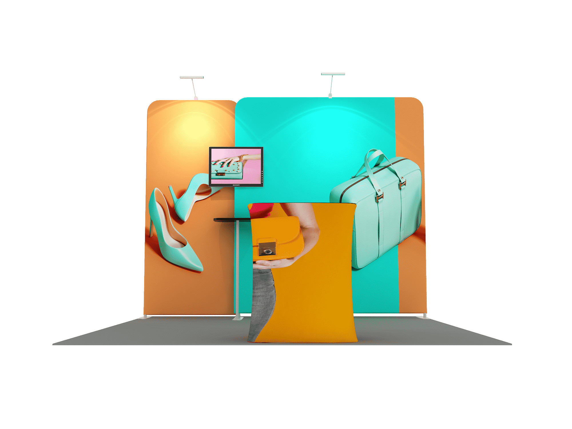 Portable Exhibit Display 10ft x 10ft - Model 1