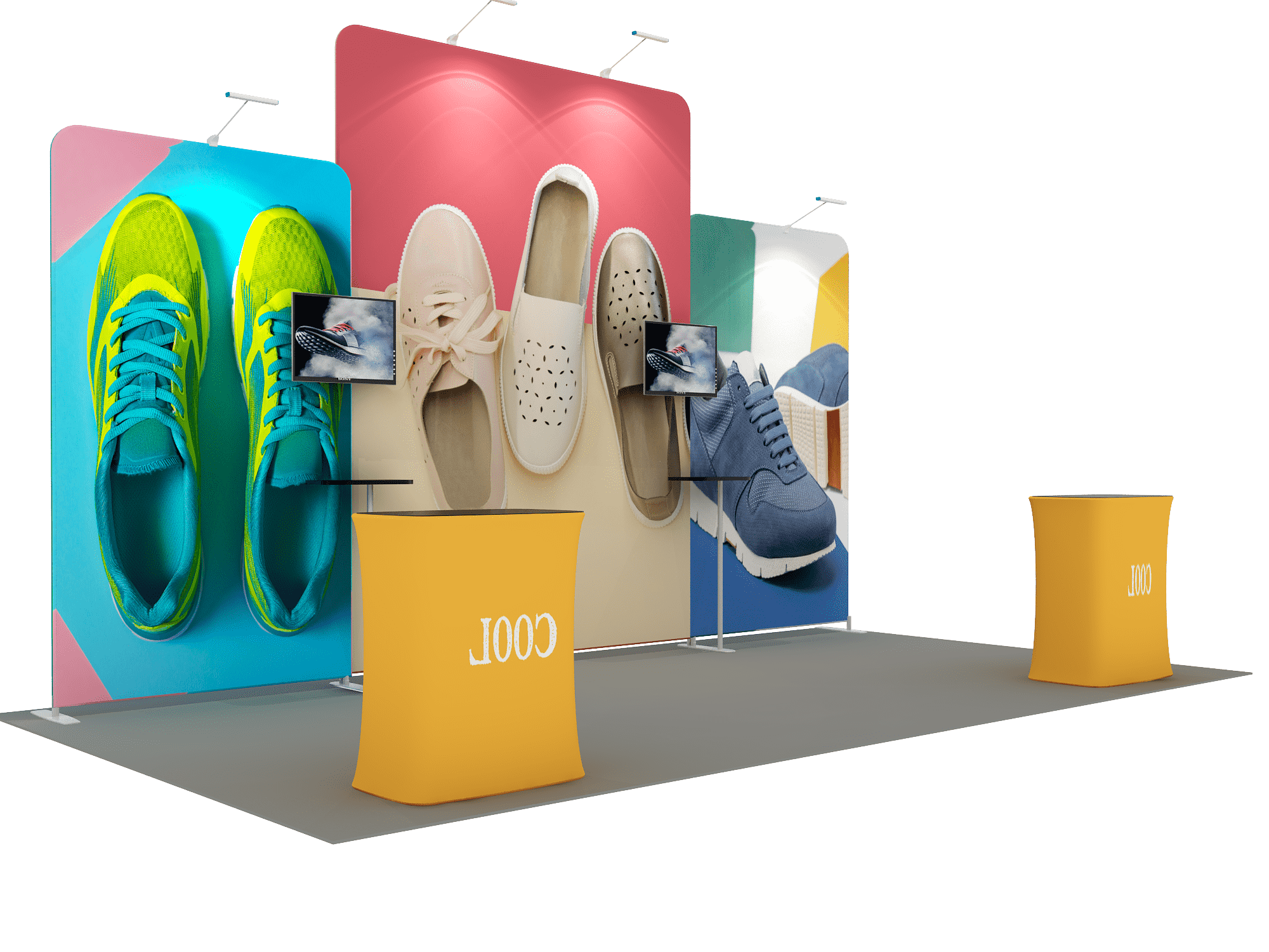 Portable Exhibit Display 20ft x 10ft - Model 5