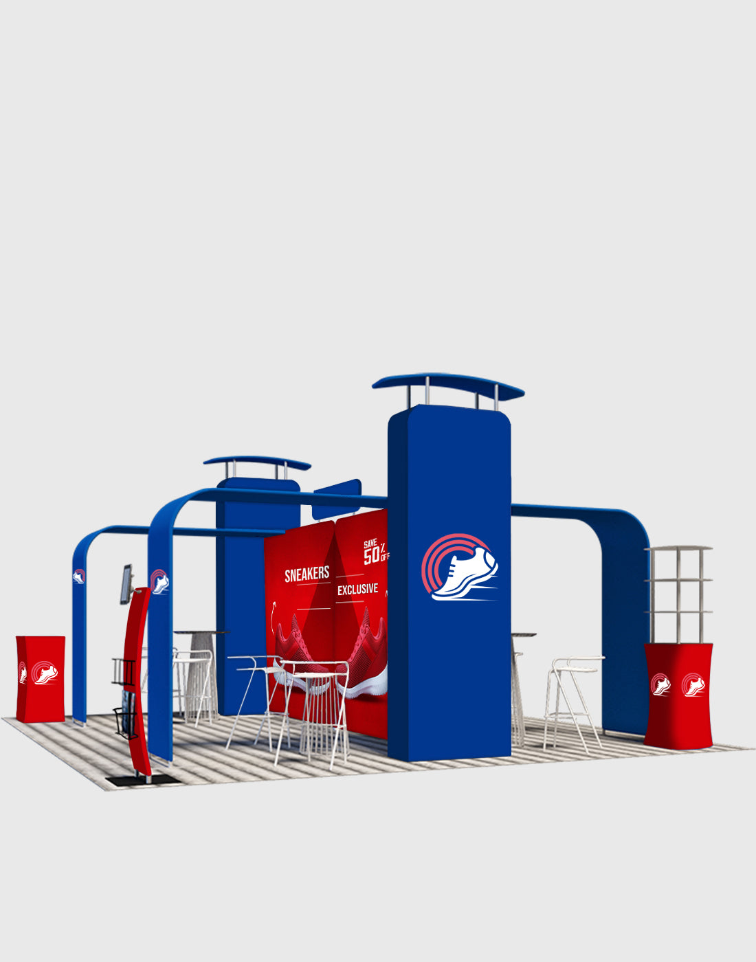 Modular Booth Kits 20ft x 20ft - Model 04