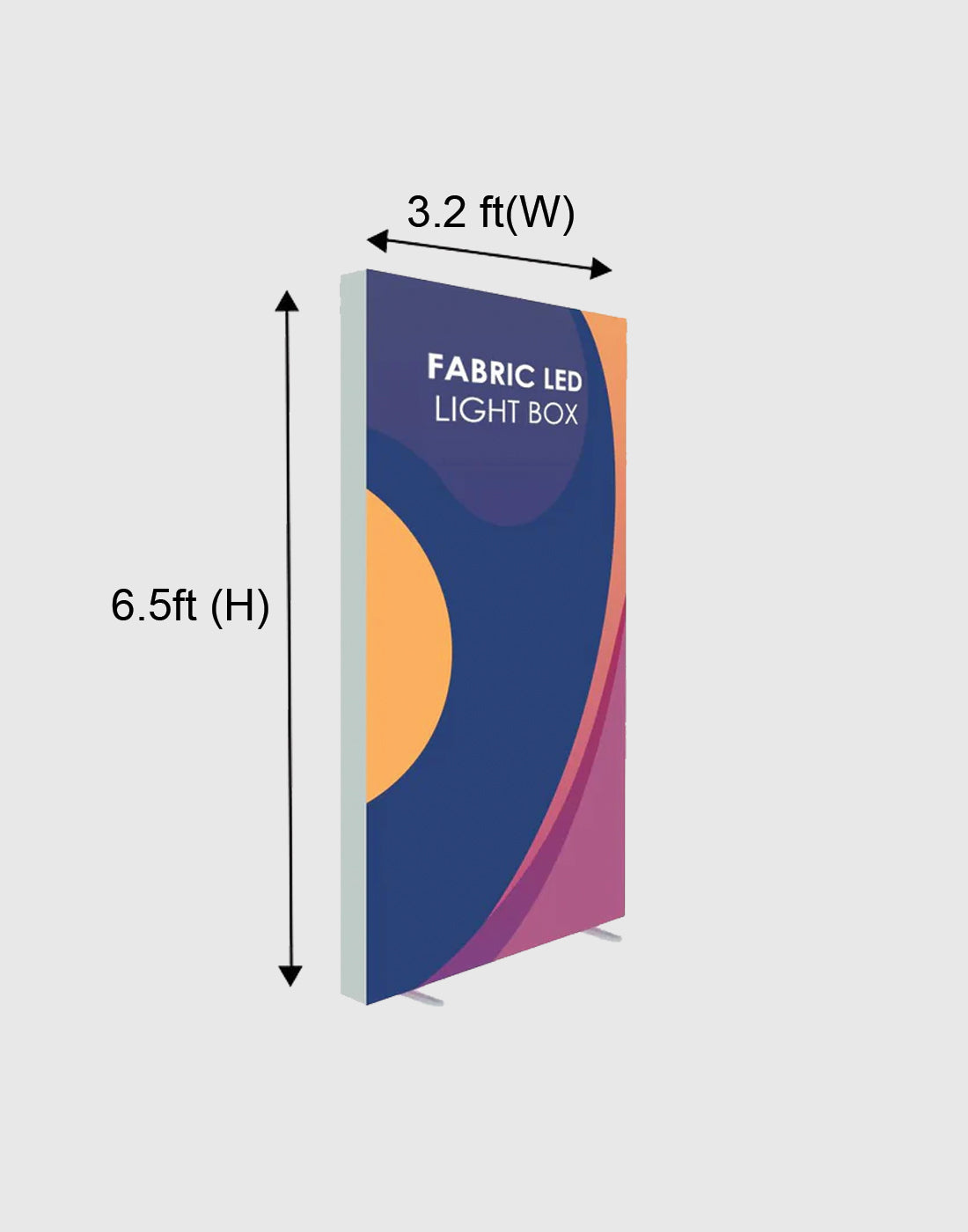 SEG Fabric LED Light Box Display - 3.3ft W x 6.5ft H