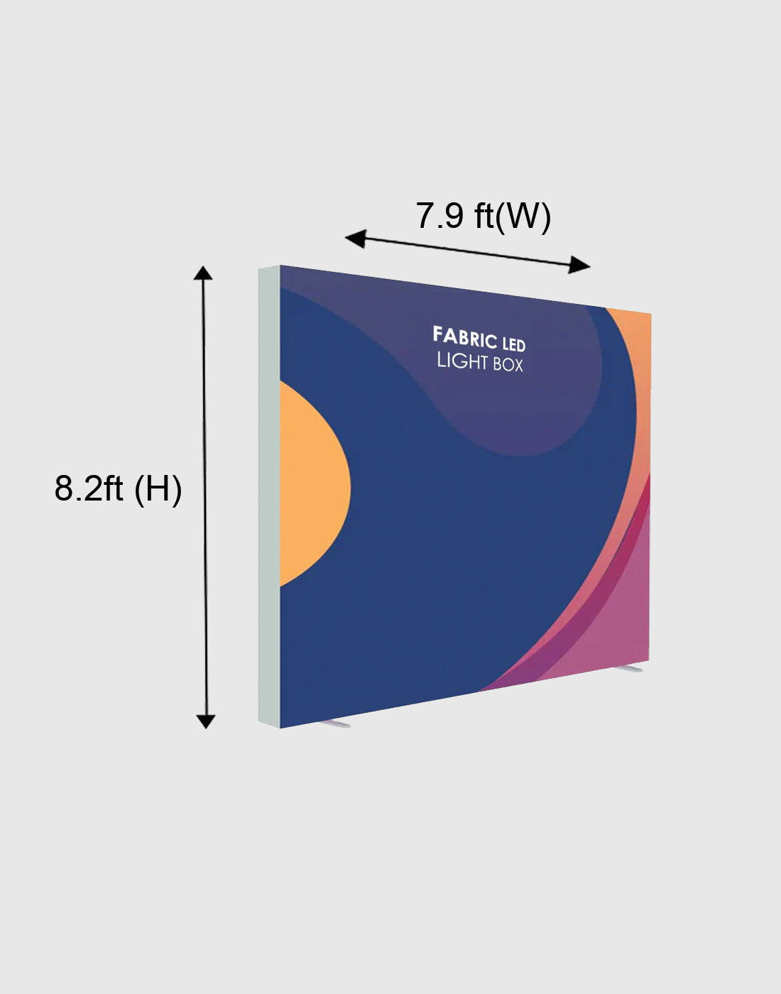 SEG Fabric LED Light Box Display - 8.2ft W x 8.2ft H