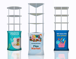 Display Smarter: Counters with Built-In Shelves and Big Impact