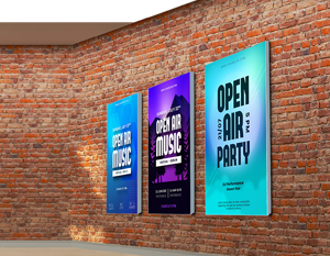 Wall-Mounted SEG Fabric Display for Stylish Visual Branding