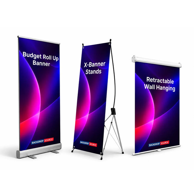 Retractable Fabric Banner Stands
