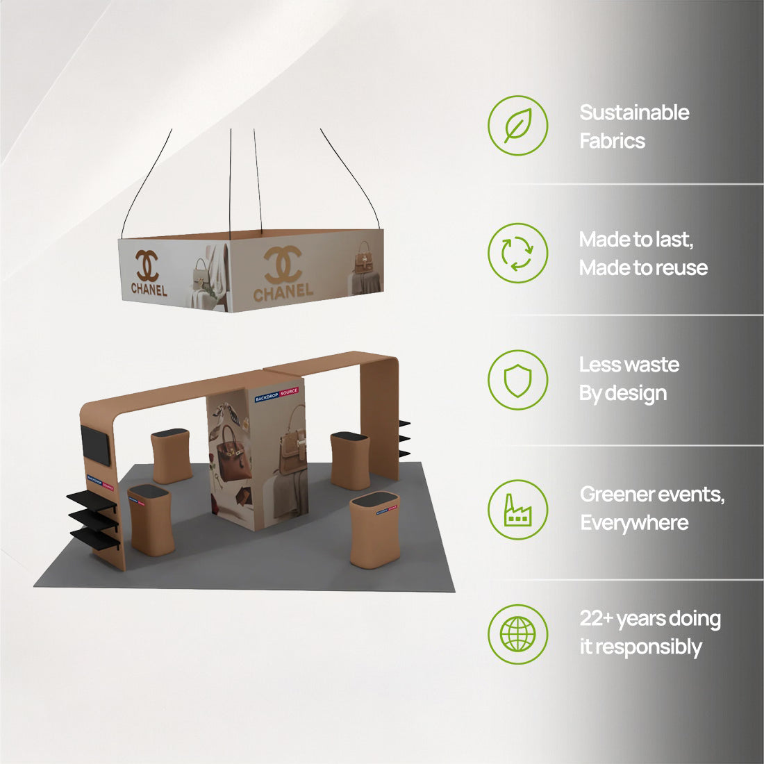 Modular Booth Kits 20ft x 20ft - Model 08