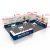 Modular Booth Kits 30ft x 20ft - Model 7