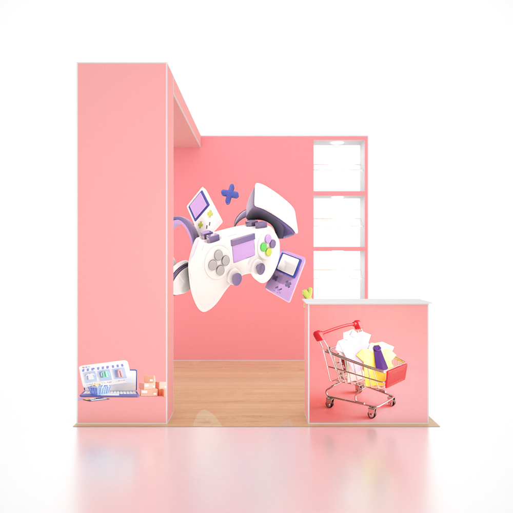 SEG Pro Popup Booth – Model 1(10ft x 10ft)