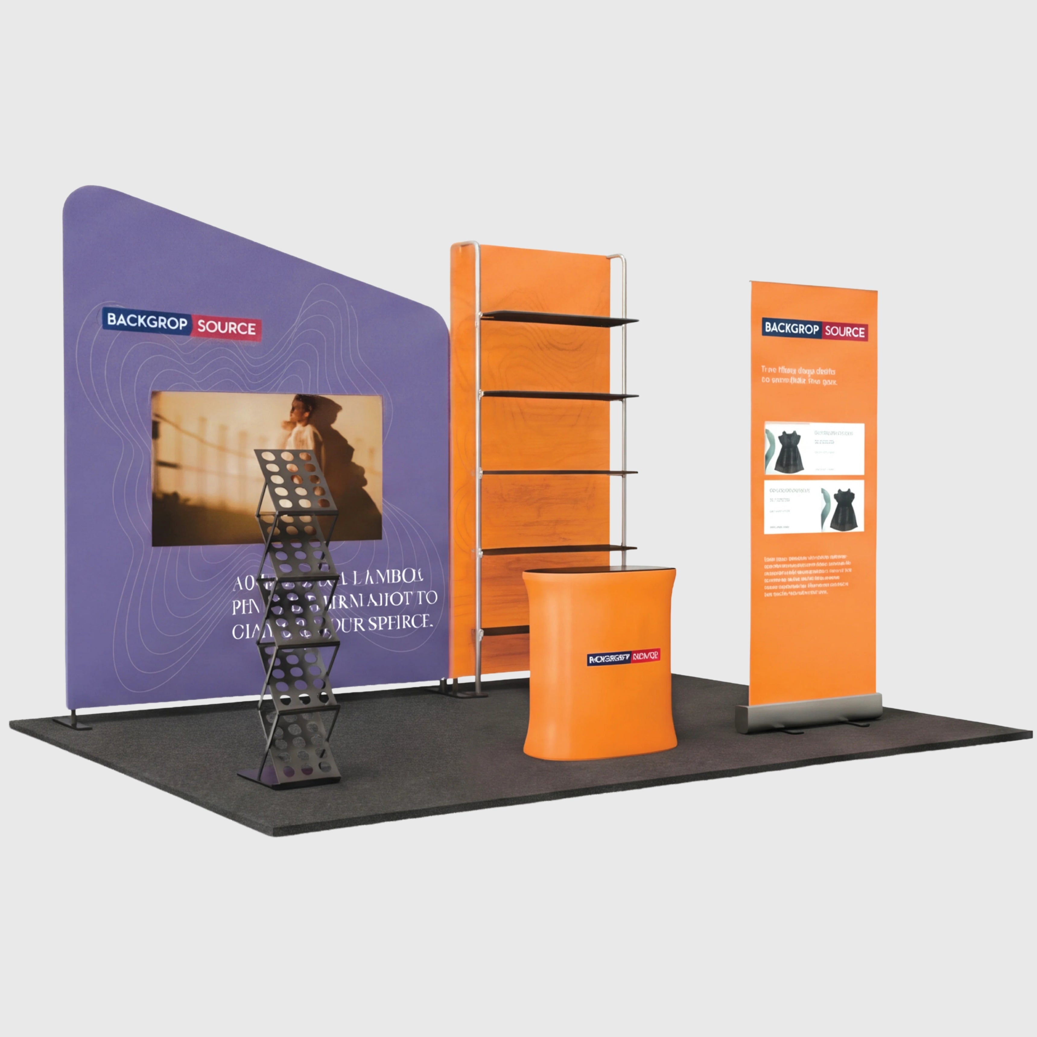 Présentoir portable 3 m x 3 m - Modèle 18 