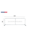 Small Tension Fabric Media Wall - Straight Backdrop