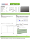 Small Tension Fabric Media Wall - Straight Backdrop