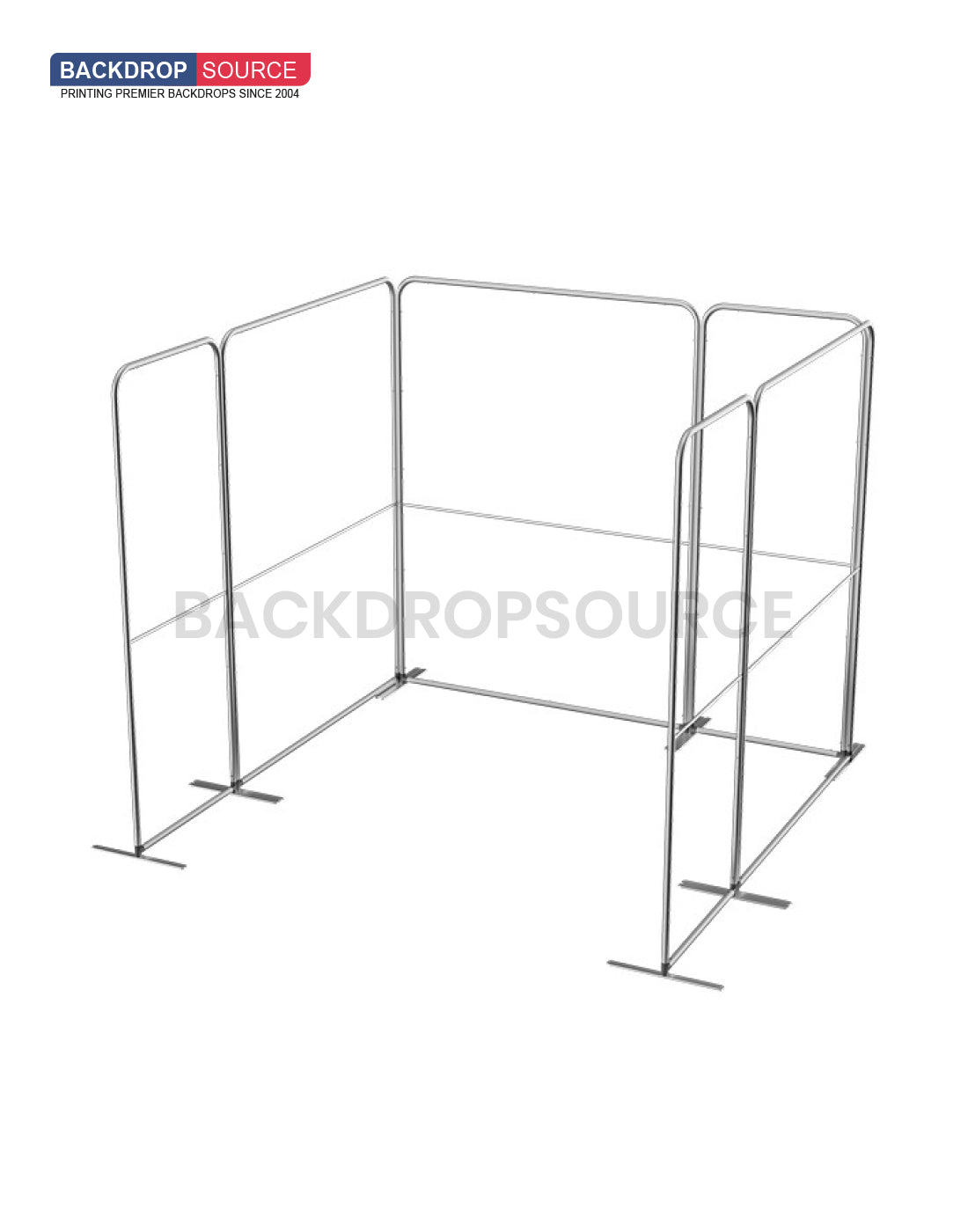 Magnetic Fabric Booth Display - Model 2 (10 x 10ft)