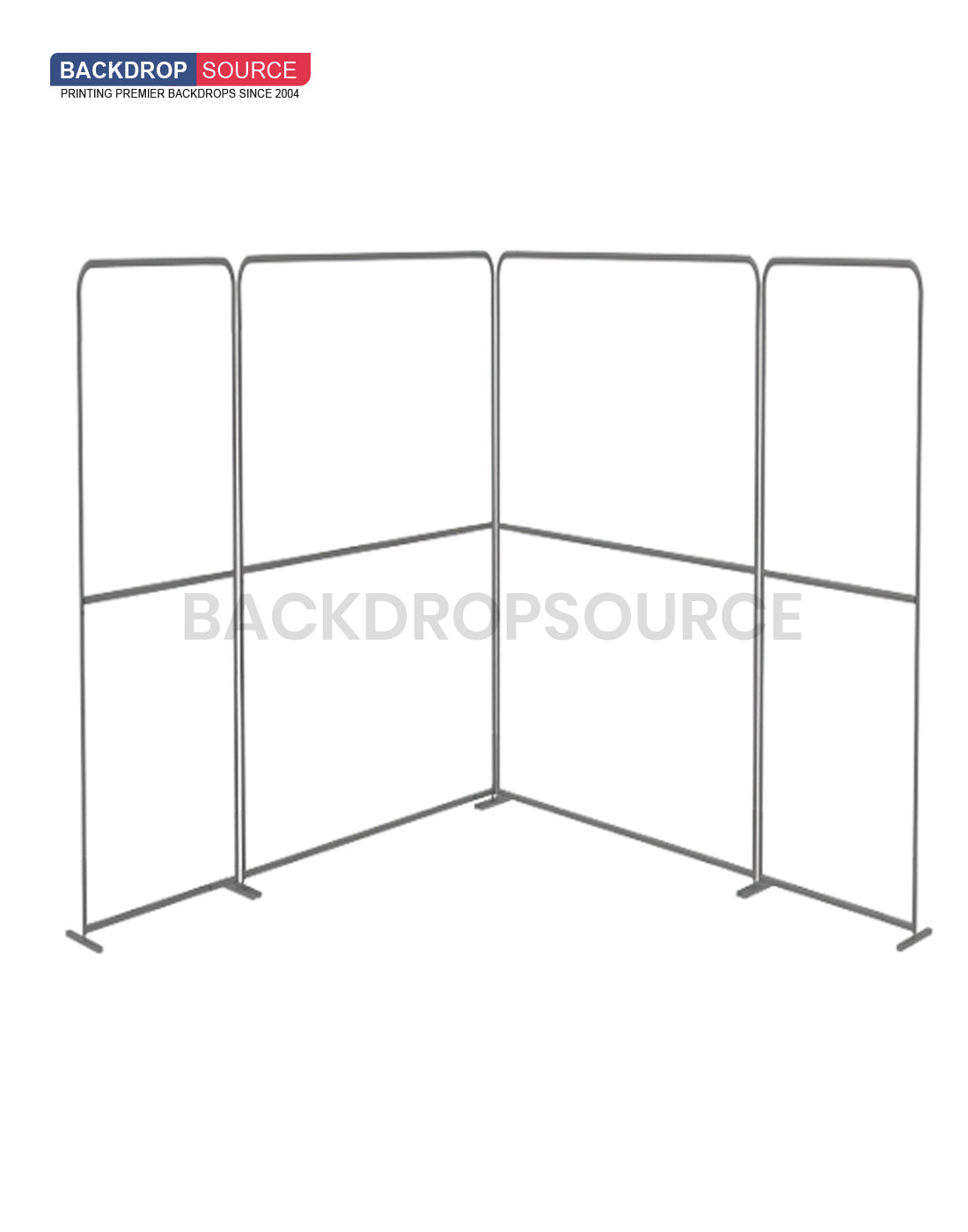 Magnetic Fabric Booth Display - Model 1 (10 x 10ft)