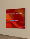 Wall-Mounted SEG Fabric display - 4" Depth