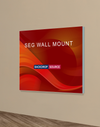 Wall-Mounted SEG Fabric display - 0.8" Depth