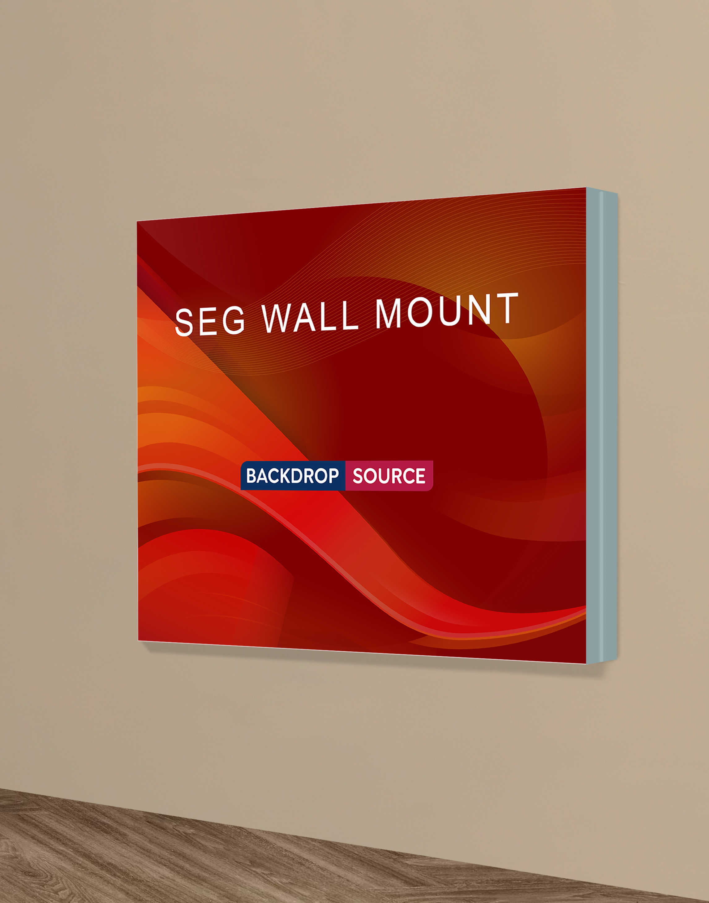 Wall-Mounted SEG Fabric display - 3.15" Depth