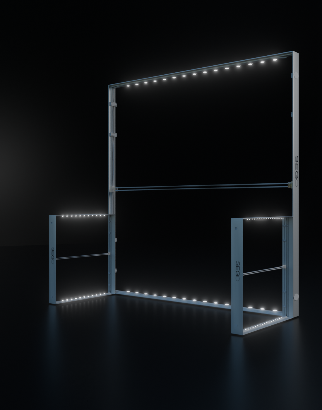 SEGO Backlit Booth 10ft x 10ft - Model 3