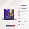 Kit d'affichage 3-en-1 Straight Exhibit Pro 3 m x 3 m avec étui rigide pour podium 