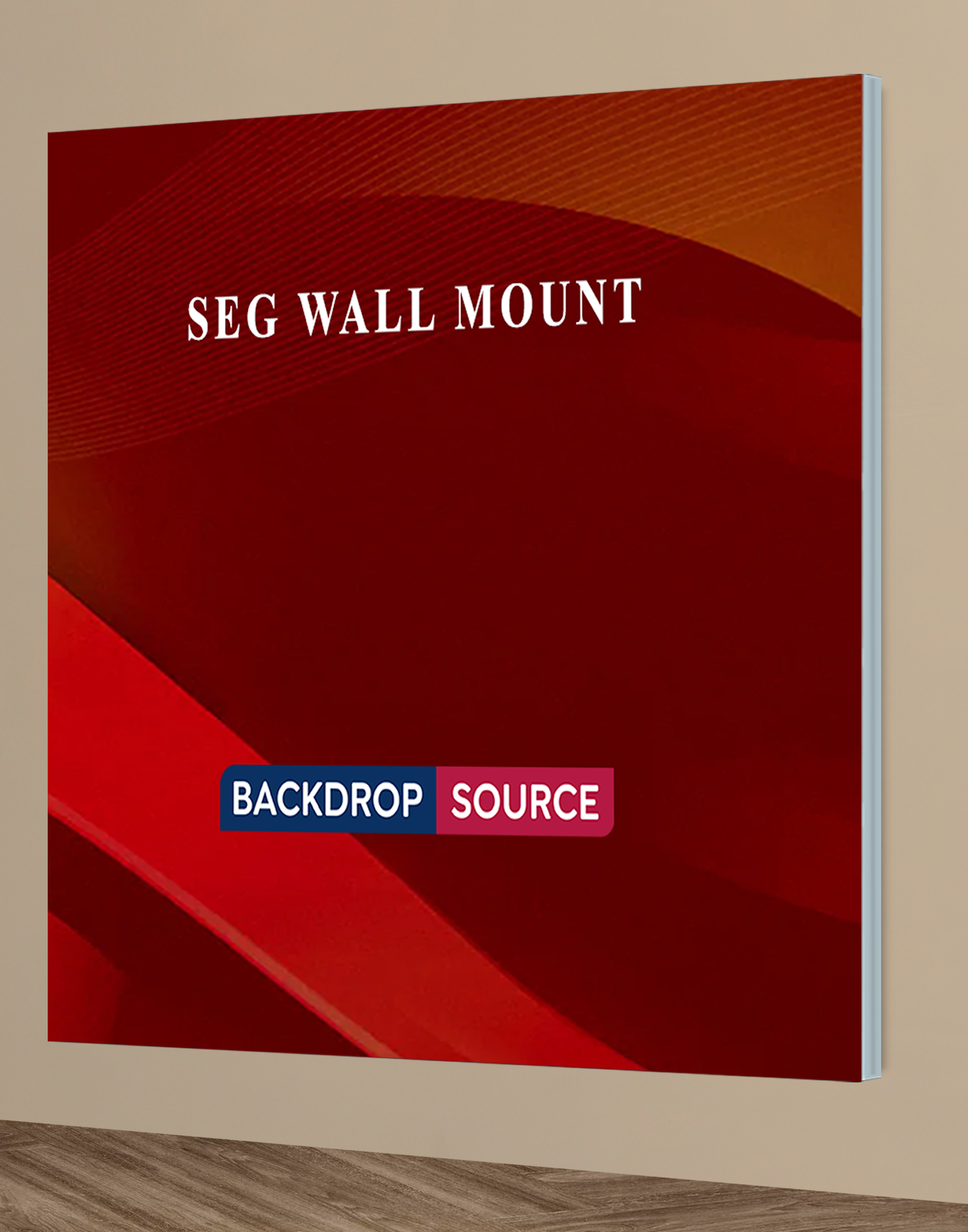 Wall-Mounted SEG Fabric Display – 1.5" Depth