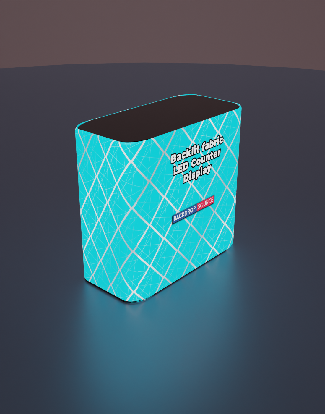 Backlit fabric LED Counter Display 3ft/4ft/6ft W