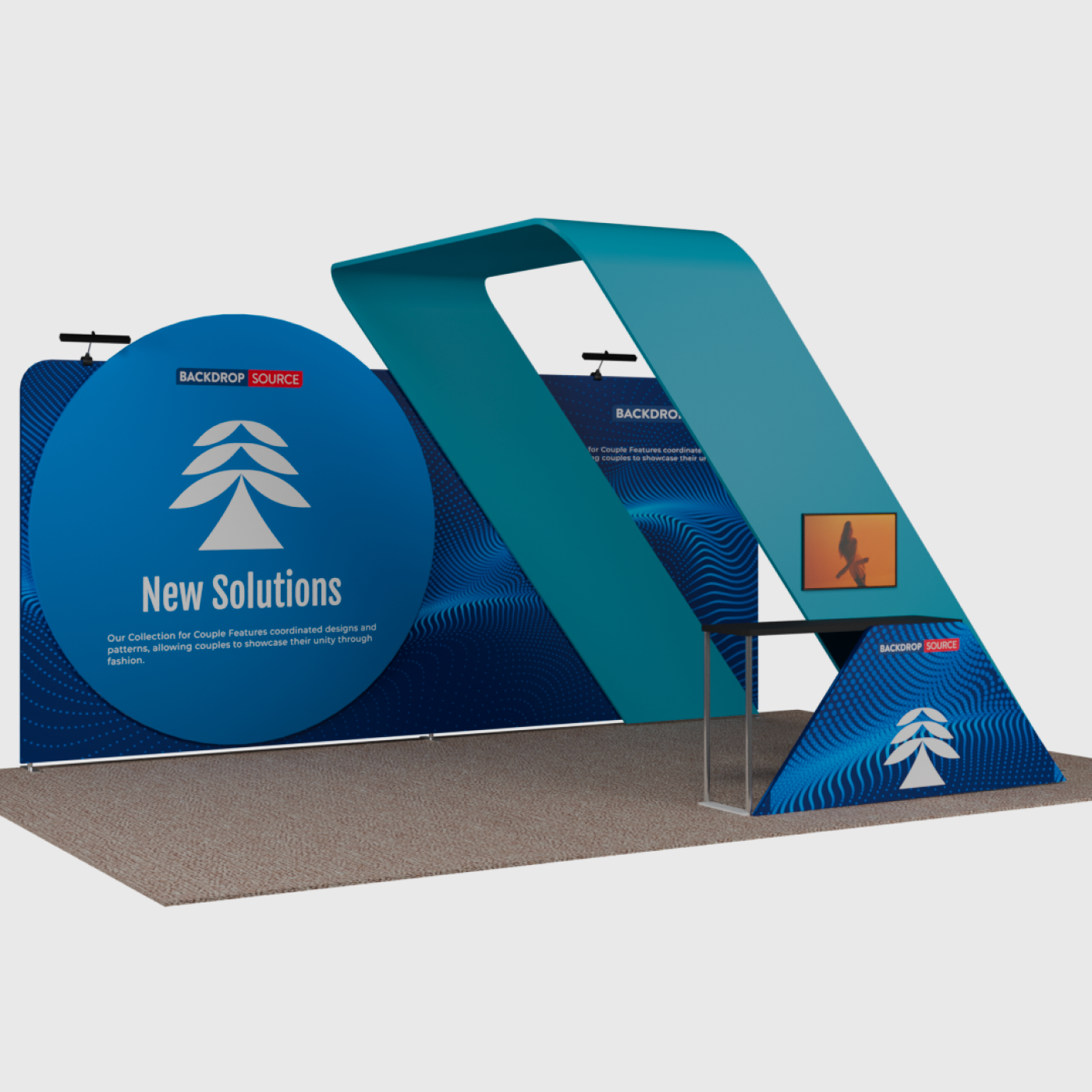 Portable Exhibit Display 20ft x 10ft - Model 18