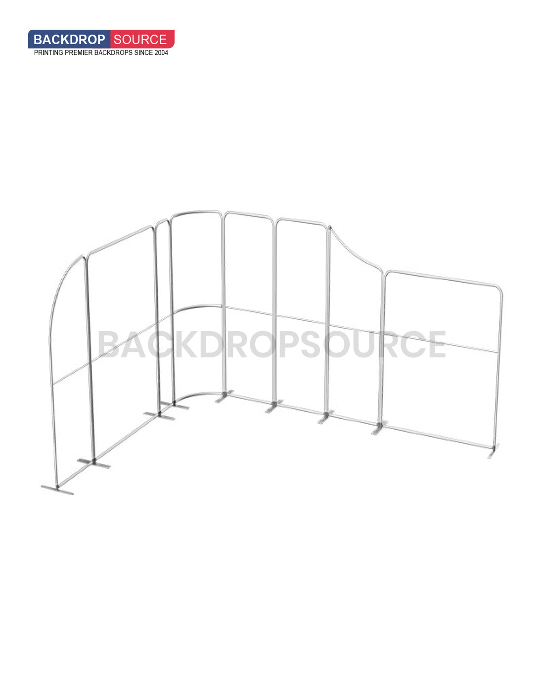 Magnetic Fabric Booth Display - Model 3 (16.4 x 13ft)