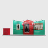 Kit d'exposition rond 20x10 avec plateau incliné droit 