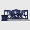 Kit d'exposition rond 20x10 avec plateau incliné droit 