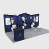 Kit d'exposition rond 20x10 avec plateau incliné droit 