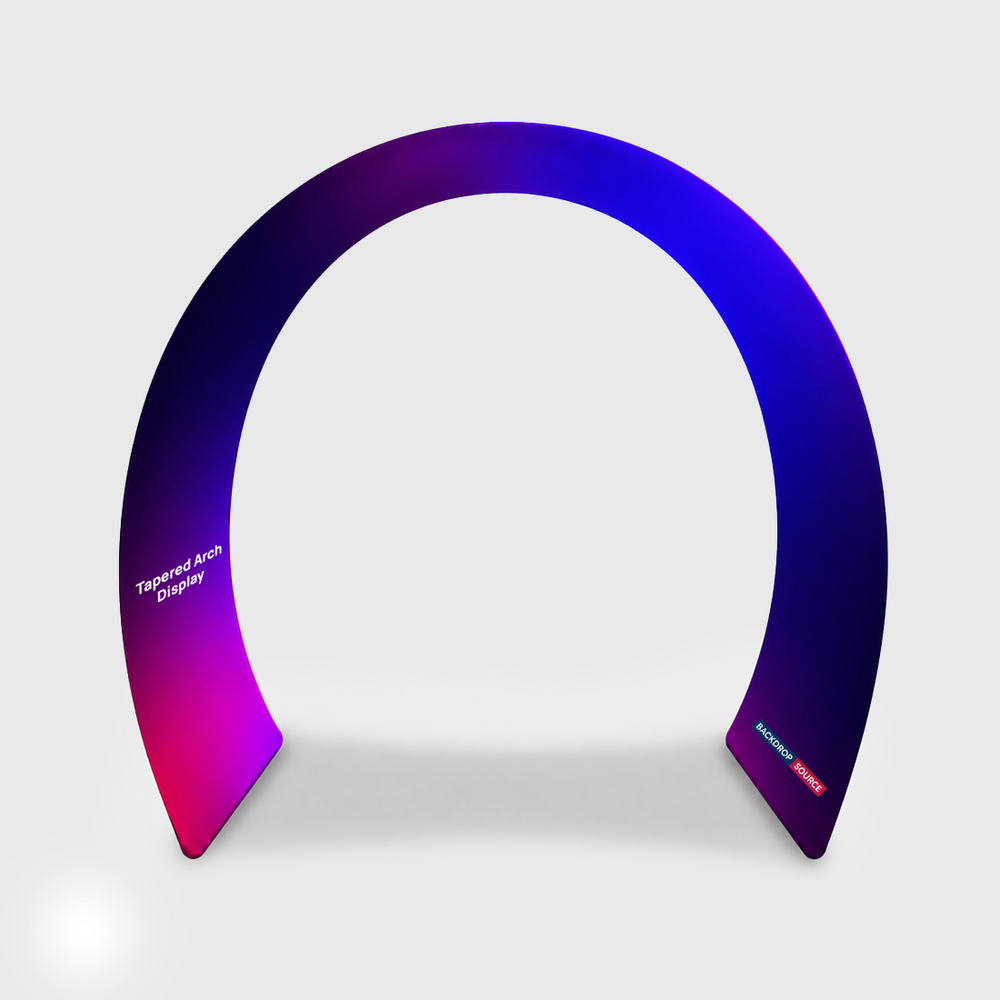 Tapered Curved Fabric Arch Display
