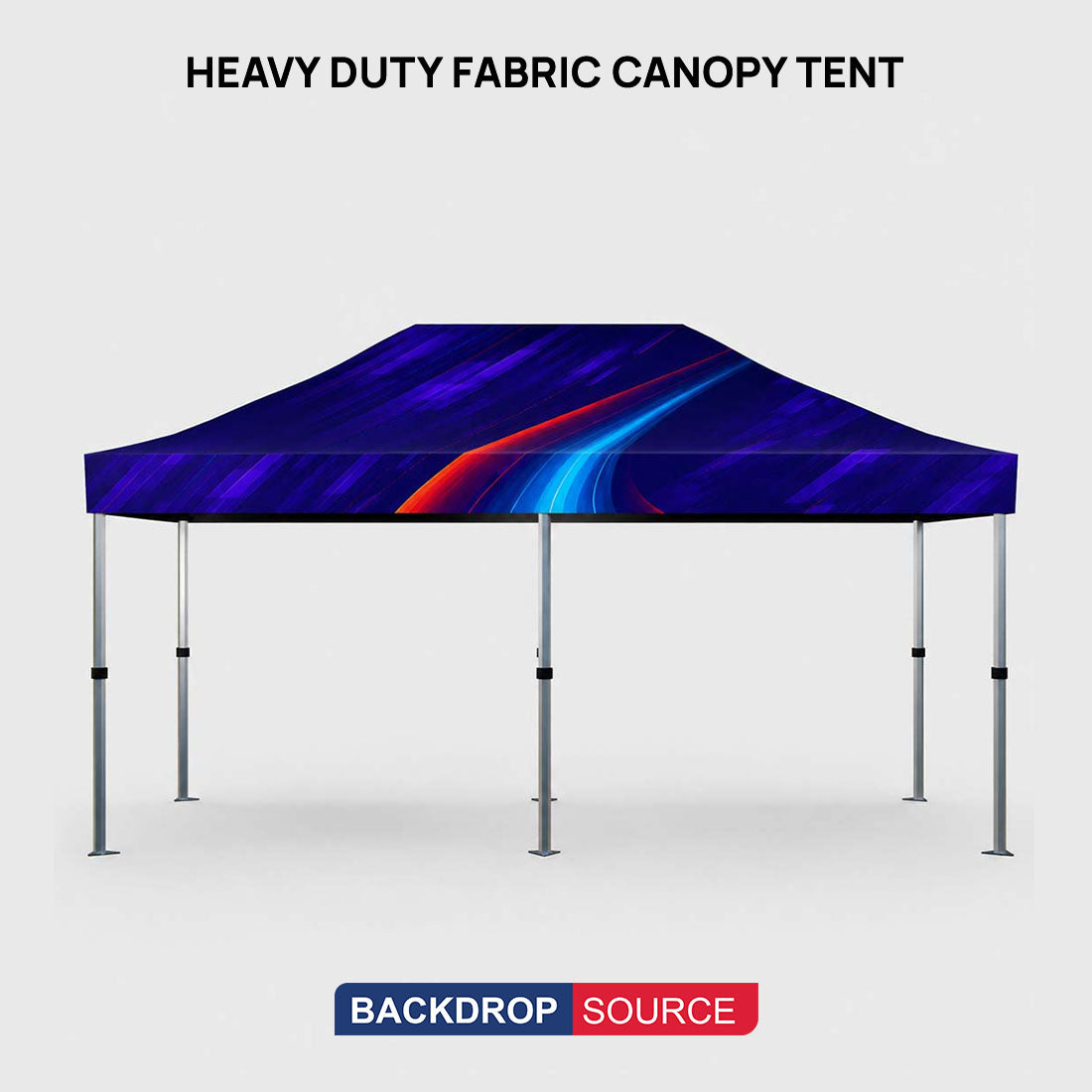 Heavy Duty Fabric Canopy Tent – (20ft x 10ft)