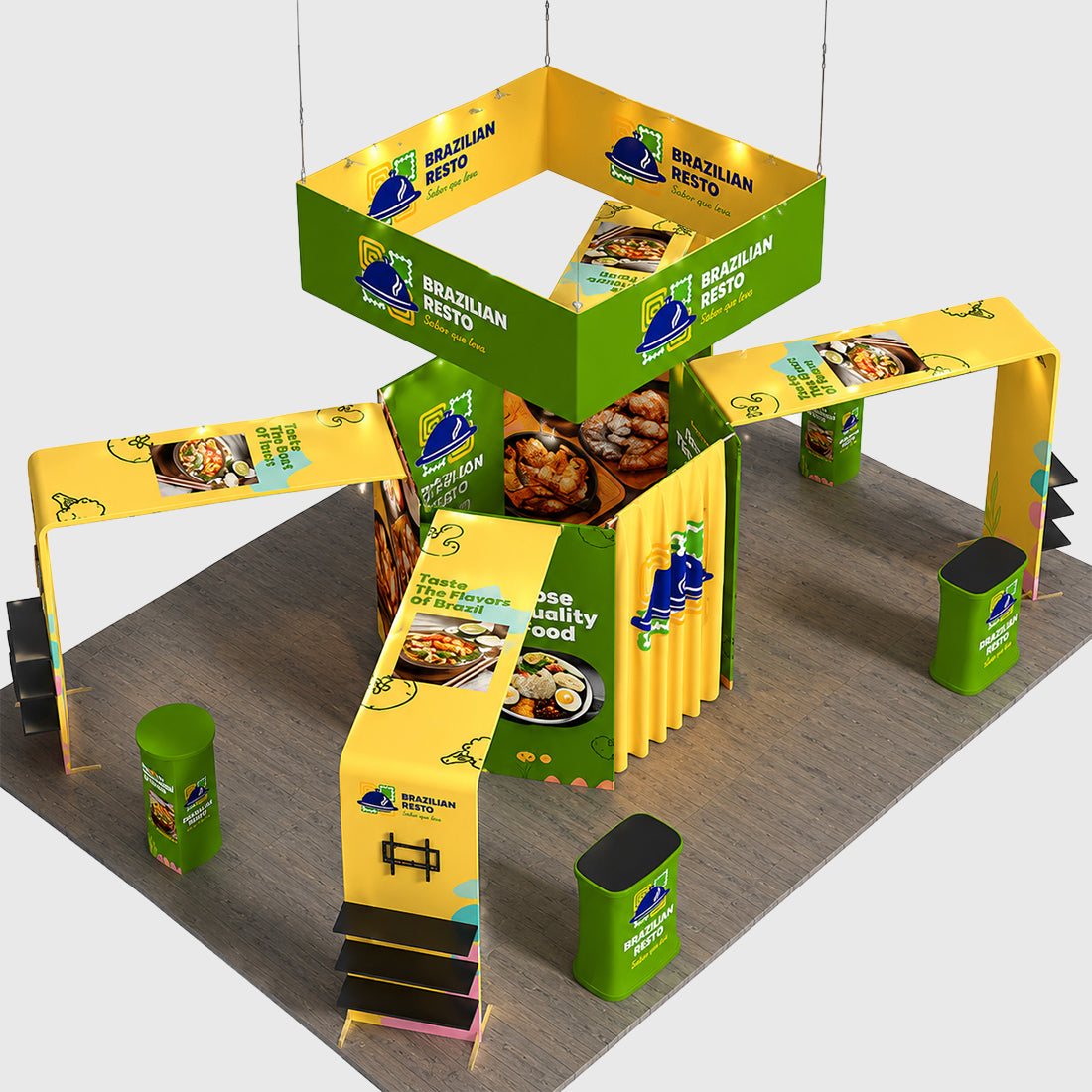 Modular Booth Kits 30ft x 20ft - Model 4