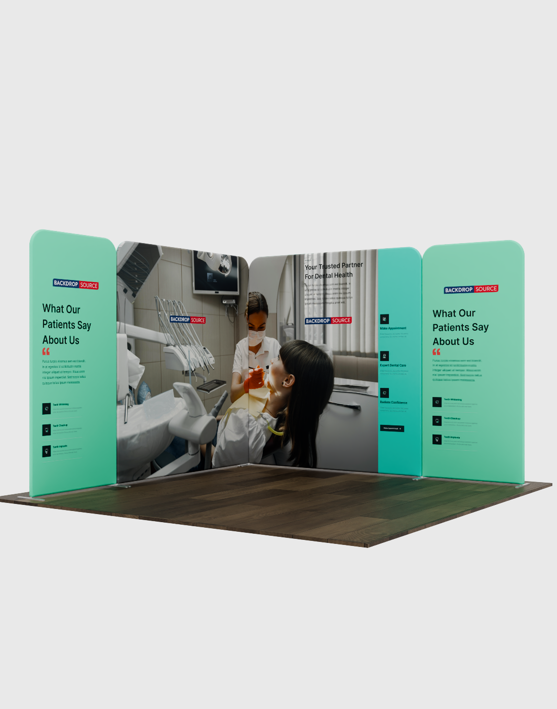 Magnetic Fabric Booth Display - Model 1 (10 x 10ft)